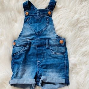 Baby Girl Denim Shortall